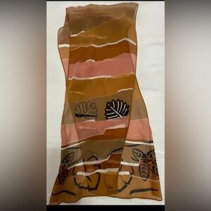Honey Silk Scarf 50 Inches by 9 Inches HONEY Brand Made in Japan 100% SILK